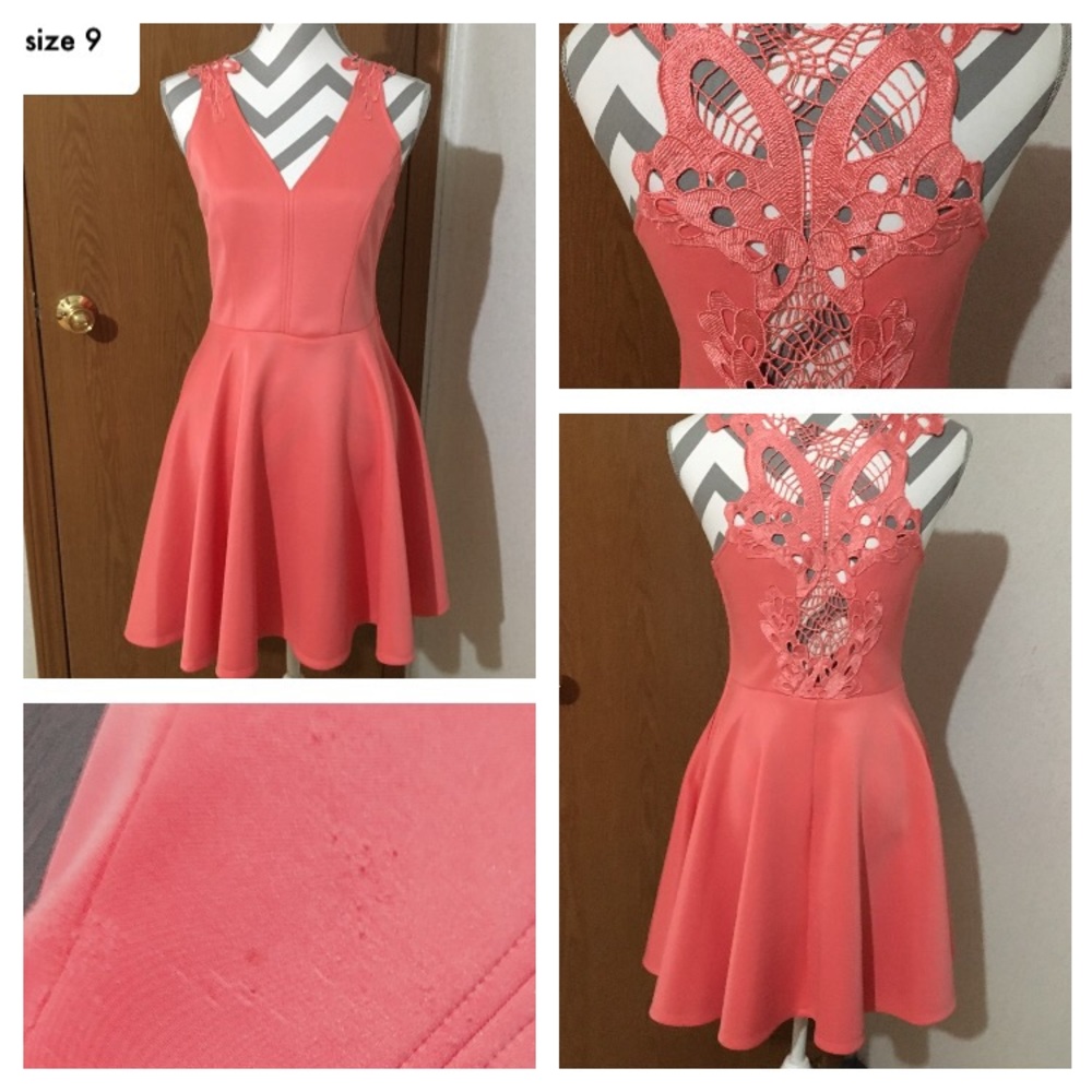 Jodi Kristipher Coral color Dress size 9